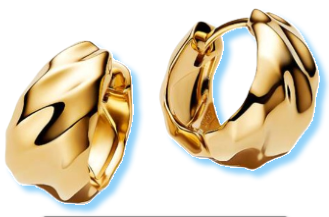 Aretes Gota de Oro